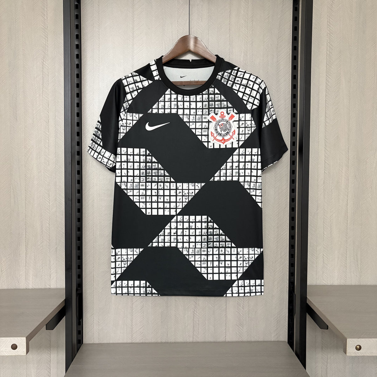 2025/26 Corinthians Black and White Jersey
